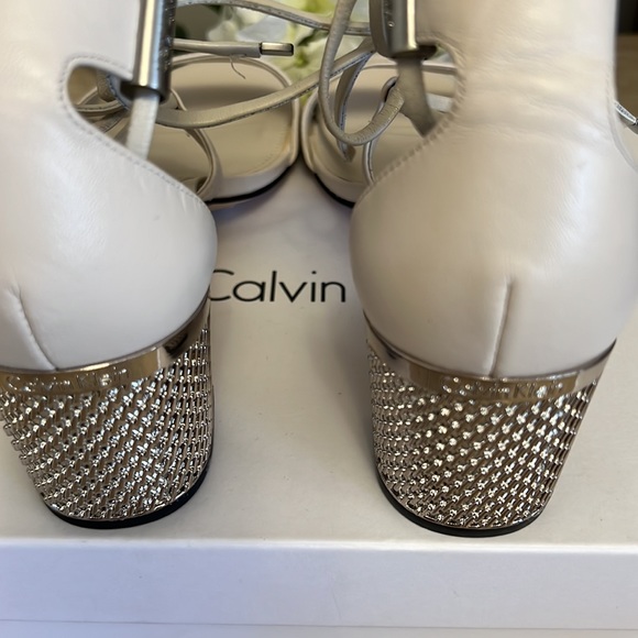 Calvin Klein block heeled sandals - Picture 2 of 9